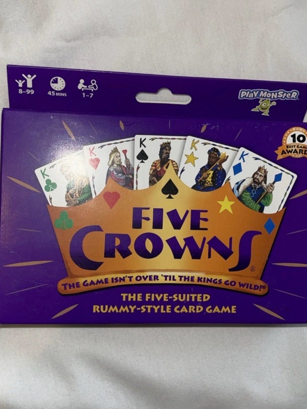 Five Crowns Rummy Style Card Game by SET. Winner Of 10 Best Games Award. Age 8+